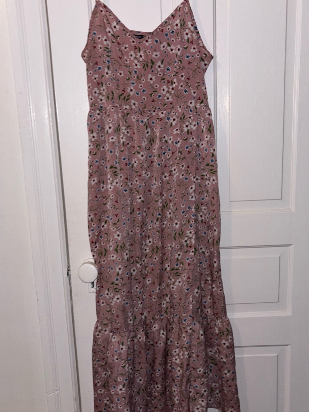 SHEIN Pink Floral Maxi Dress